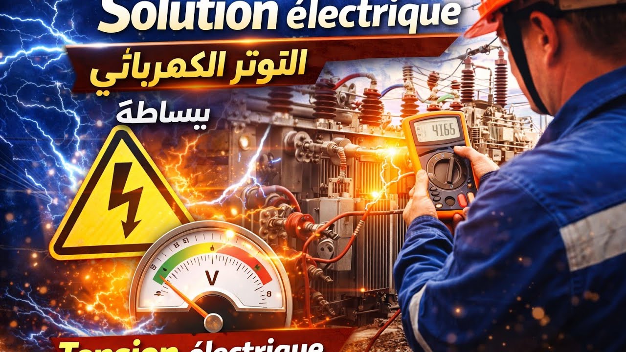 ماهو التوتر الكهربائي tension électrique 
