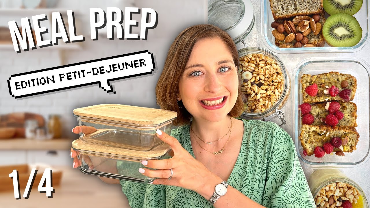 MEAL PREP : 1 semaine de PETITS-DEJEUNERS SAINS et EQUILIBRES en seulement 40 minutes 🤩
