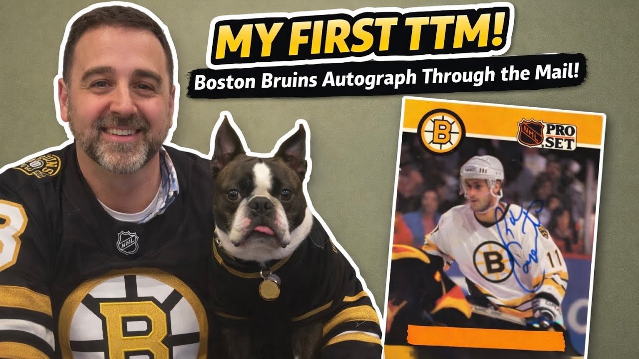 I Tried TTM for the First Time… and a Boston Bruins Player Signed It!