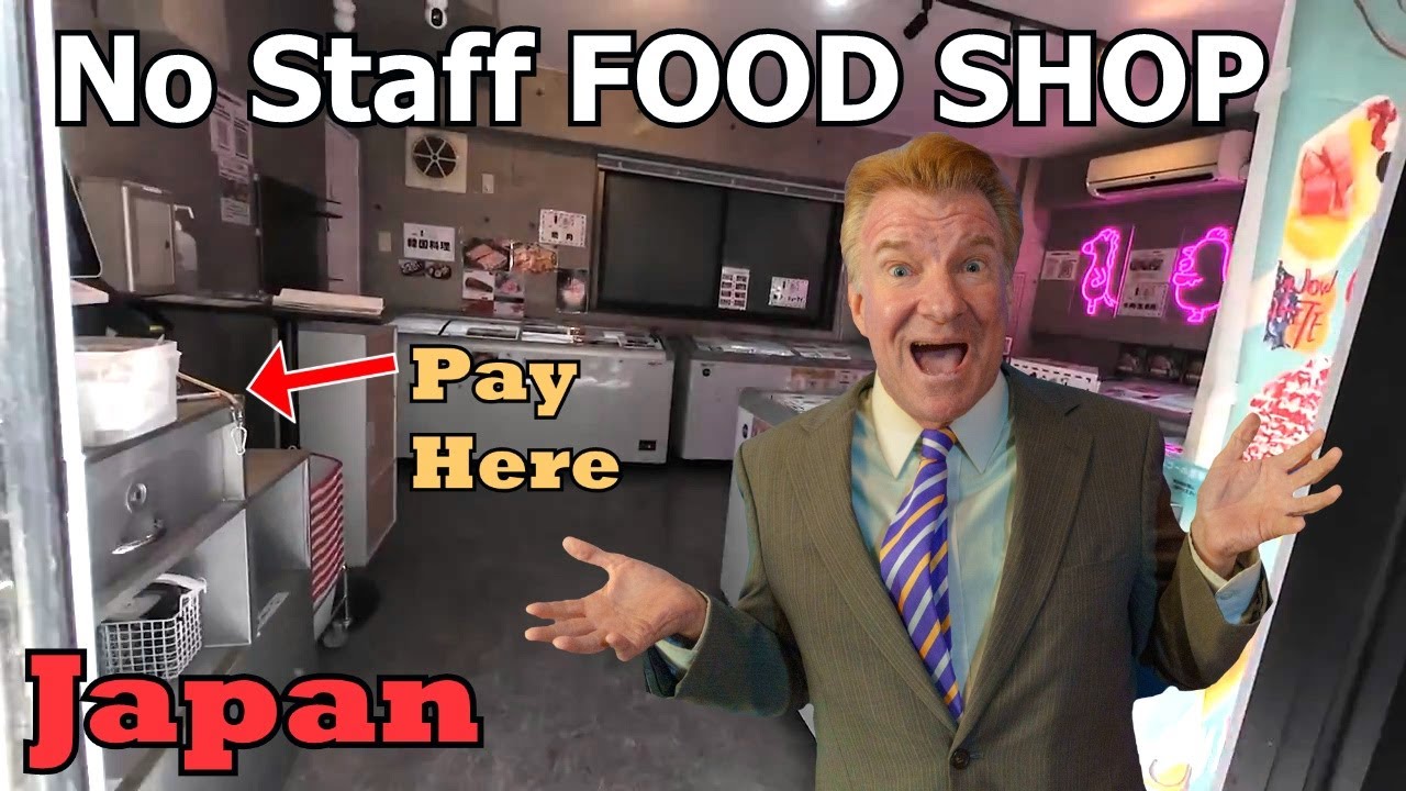 HONOR SYSTEM in Japan (No Staff) Food Store ~ Eric Meal Time #1014