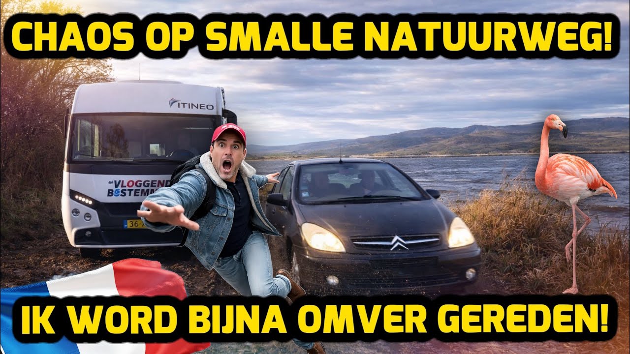 CHAOS OP SMALLE NATUURWEG! IK WORD BIJNA OMVER GEREDEN! 