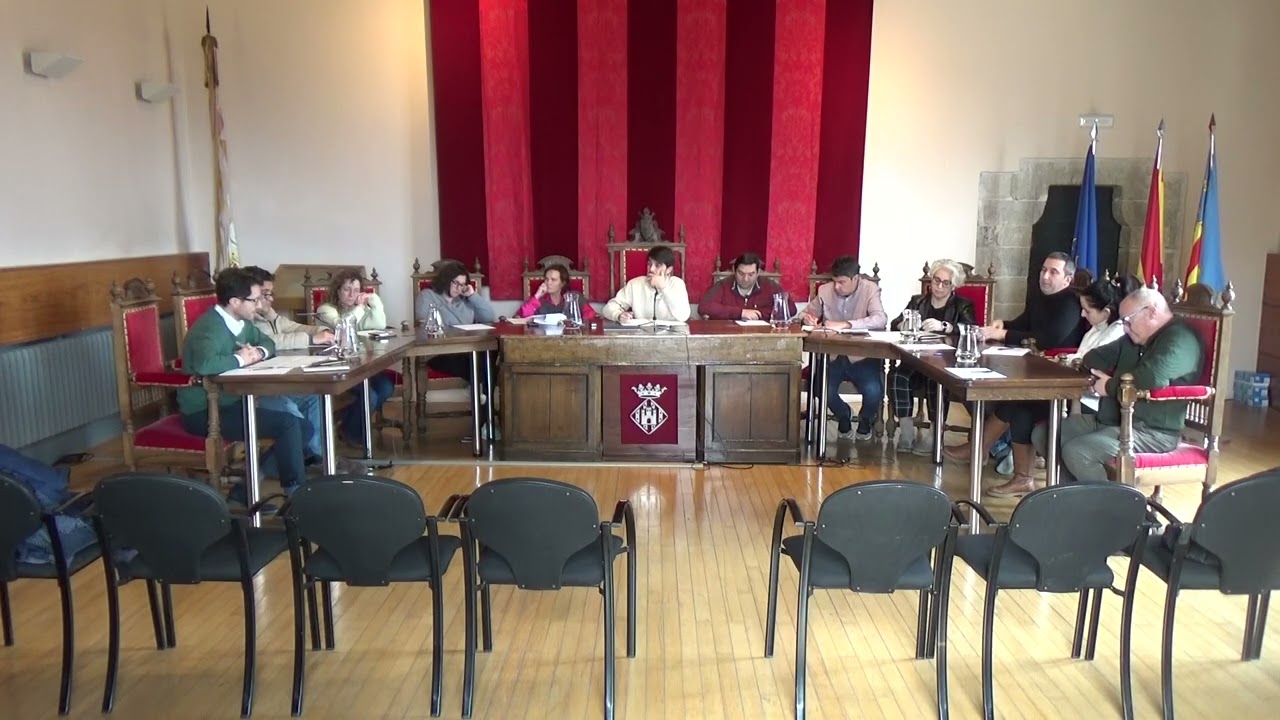2025-03-11 Ple extraordinari de l'Ajuntament de Morella  per a formalitzar una operació de préstec