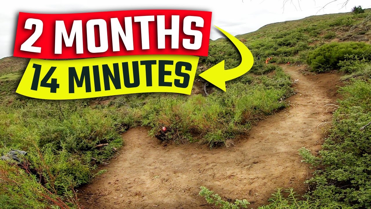 BUILDING a MTB Trail from START to FINISH! TRAIL BUILDING TIMELAPSE!