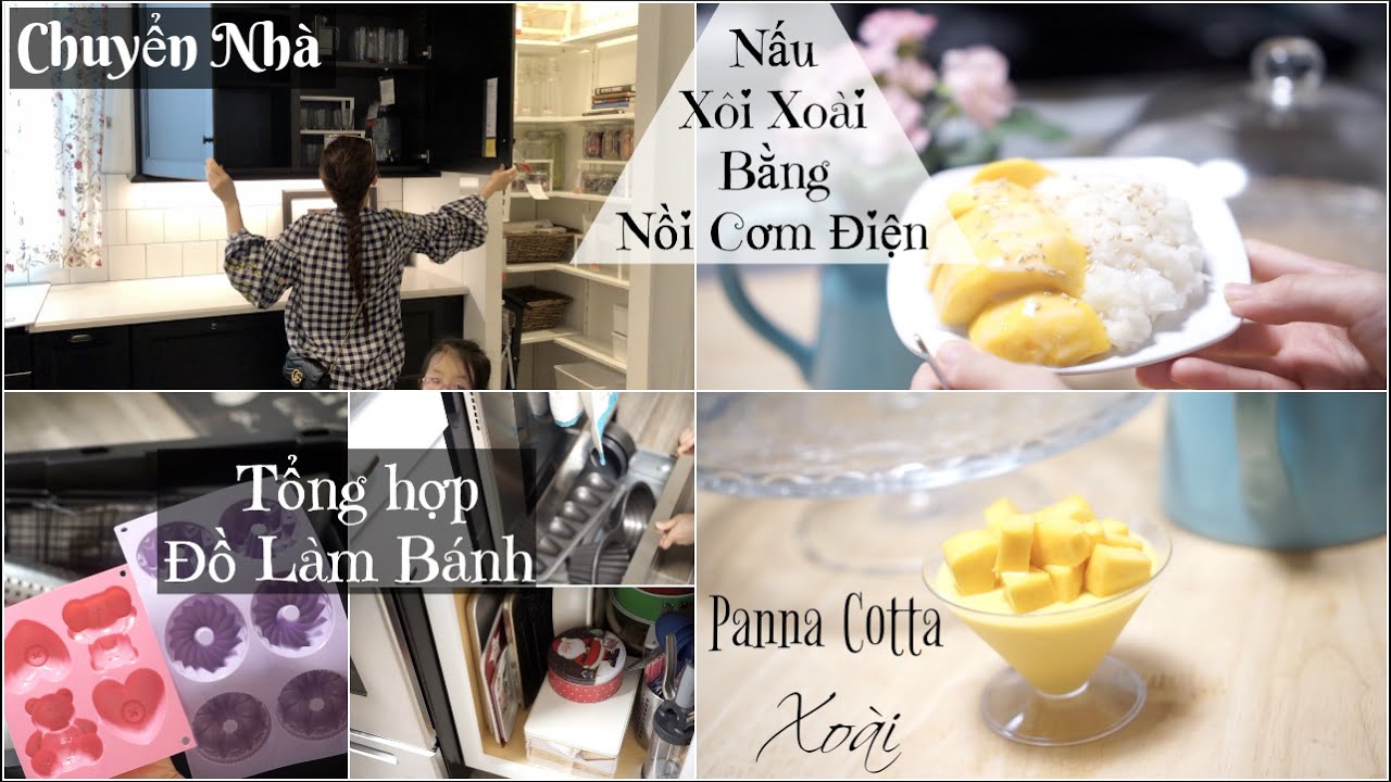 Cuối Tuần Nấu Xôi Xoài Bằng Nồi Cơm Điện ❀ Làm Panna Cotta ❀Tổng Hợp BST Đồ Làm Bánh |mattalehang