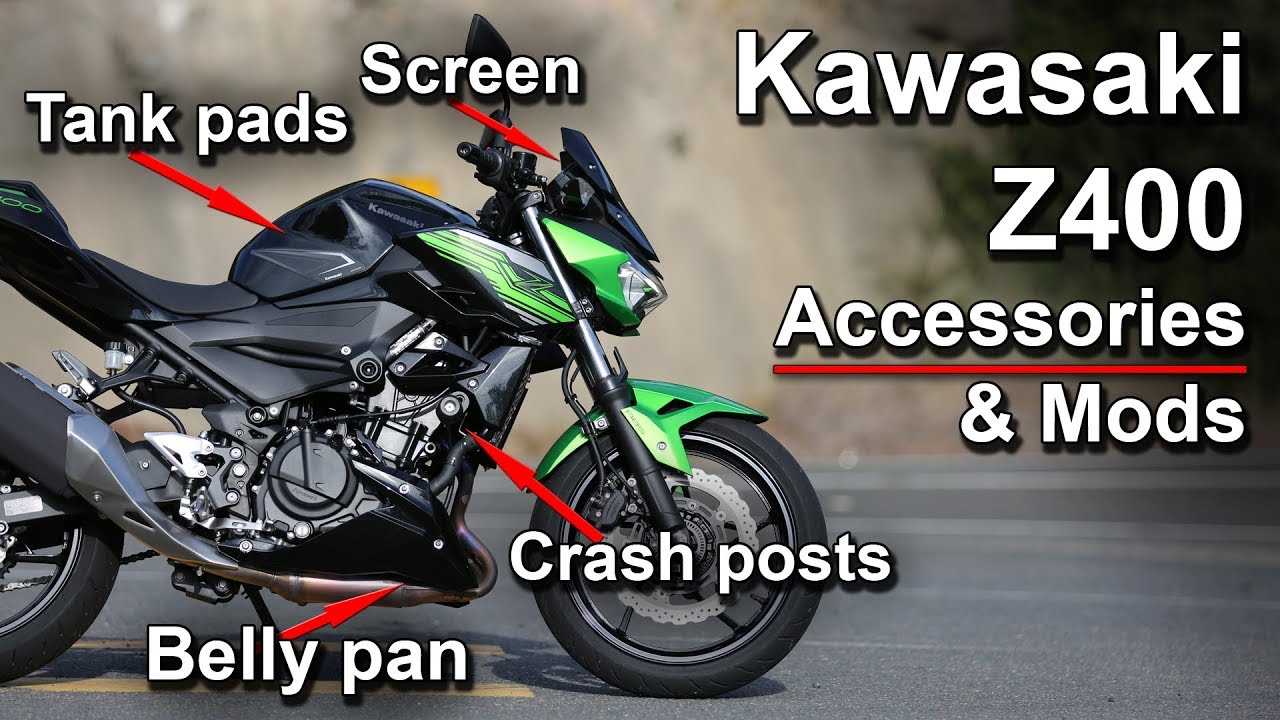 Kawasaki Z400 2019 года — аксессуары и модификации