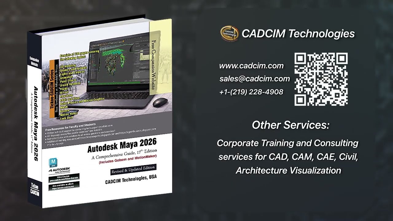 New Release! Autodesk Maya Comprehensive 2026 Book with Videos  Official Promo Video