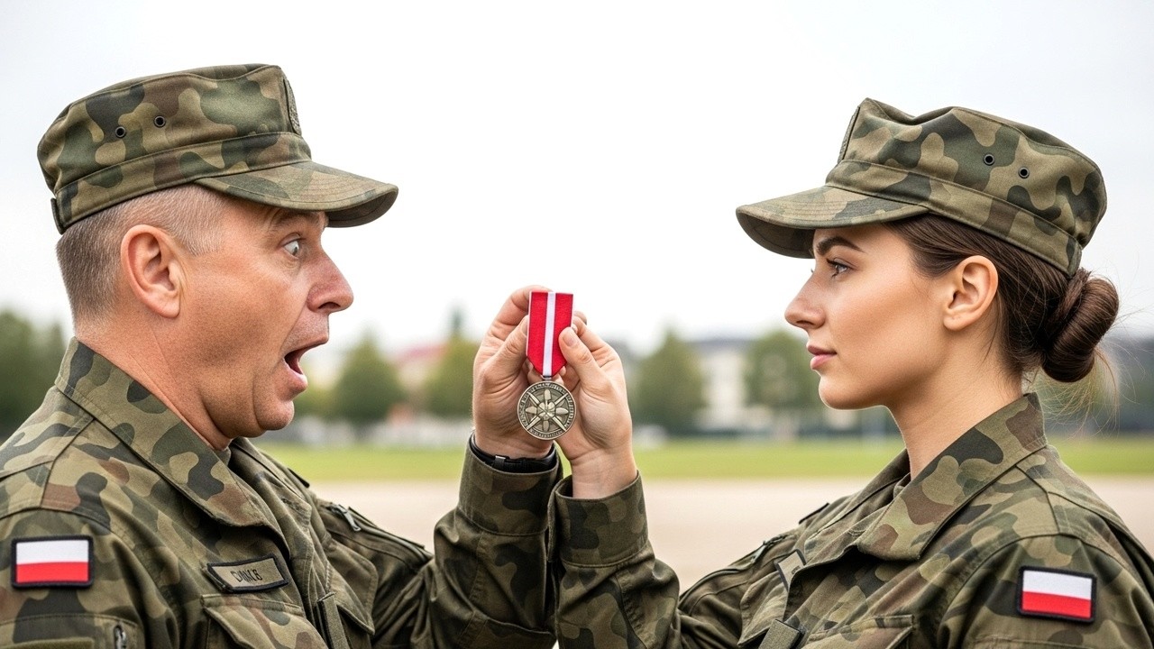 Instruktor wyśmiał jej powolny marsz — aż zobaczył medal z manewrów NATO