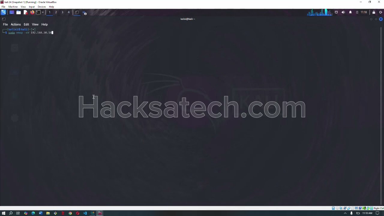 PRACTICAL 3: Scanning windows 7 ports with Nmap