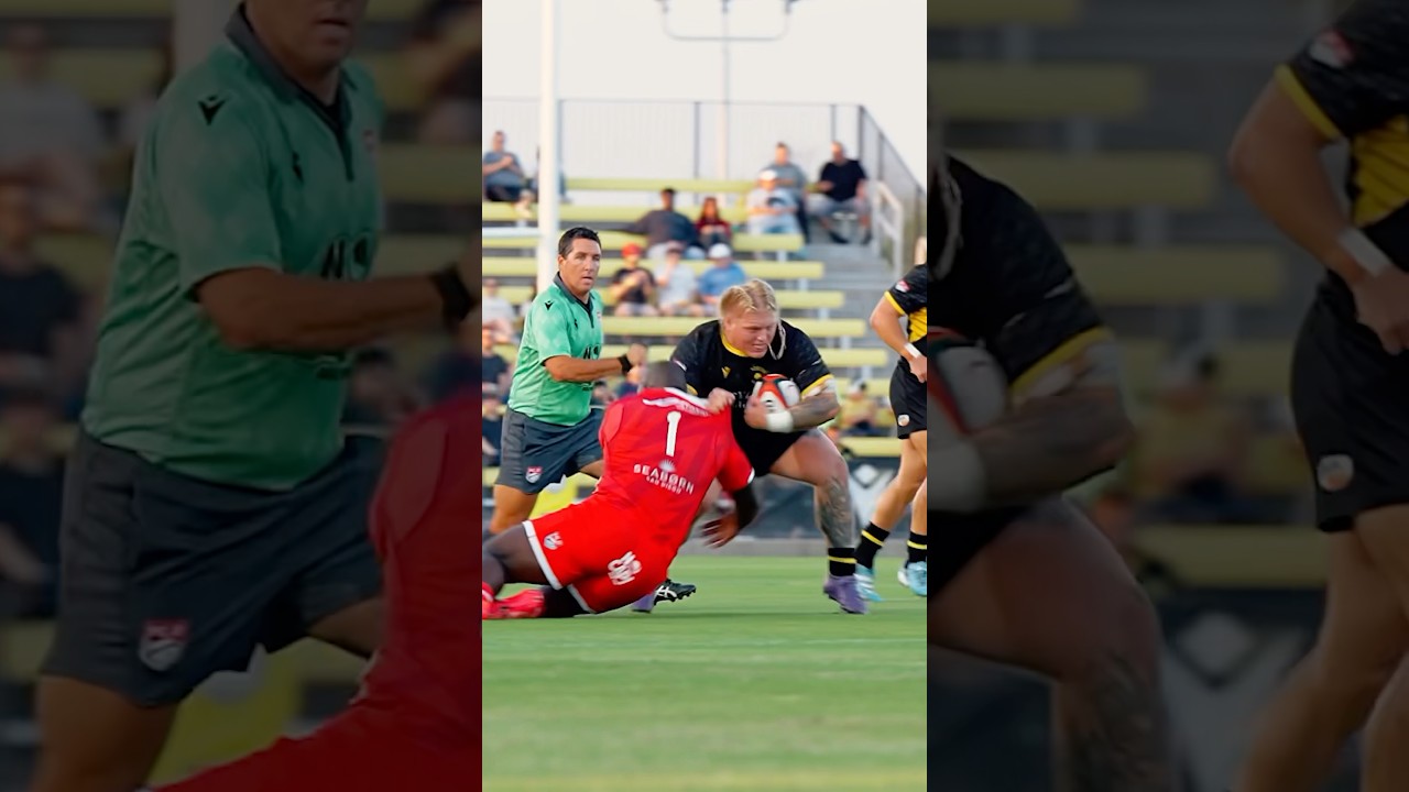 The youngest Major League Rugby player in full beast mode ​⁠@HoustonSaberCats #MLR2025