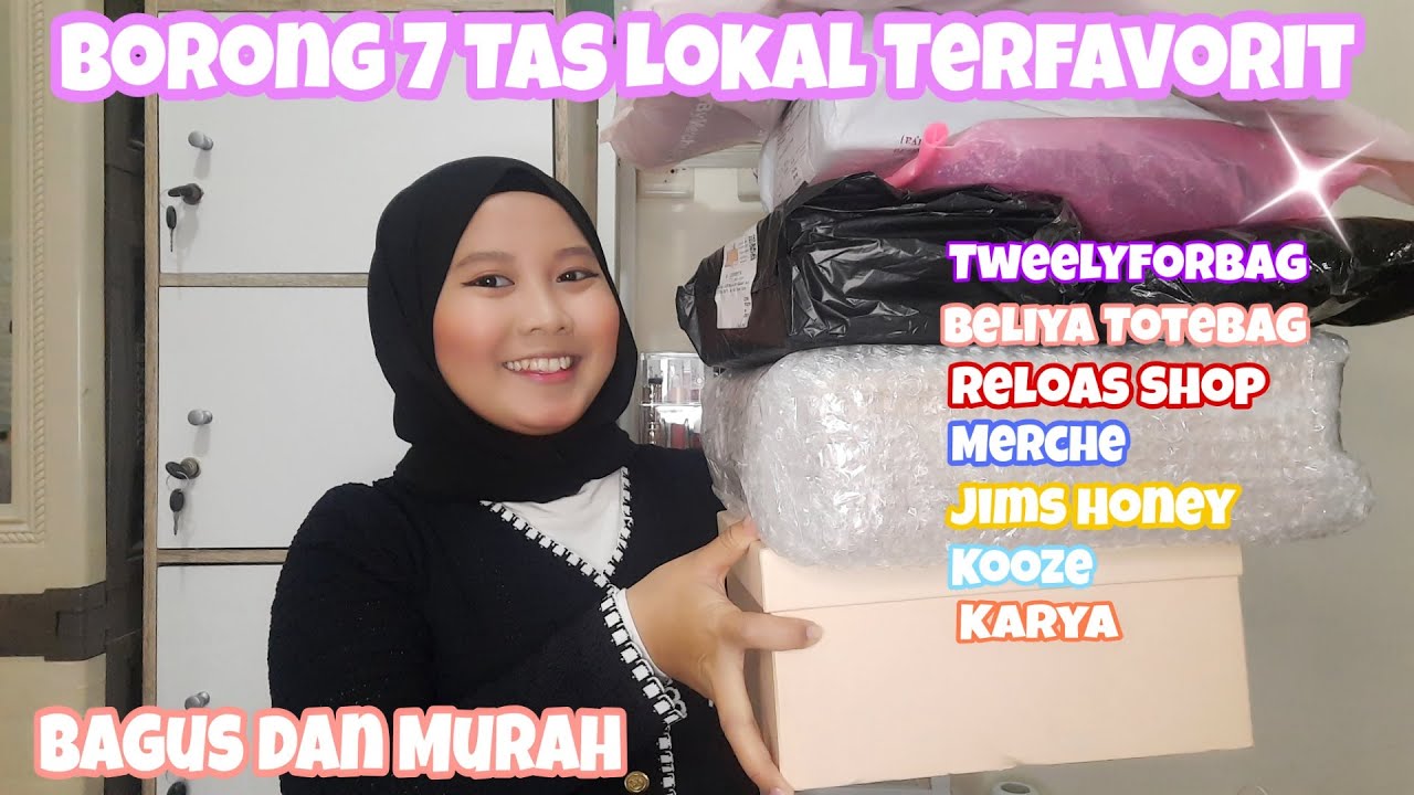 SHOPEE HAUL BORONG 7 TAS LOKAL YG PALING BANYAK DI REQUEST !!!