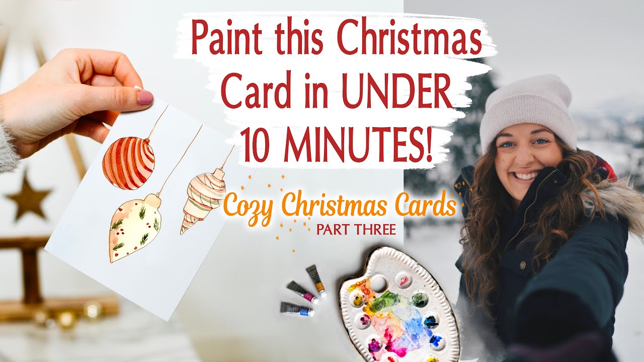 Cozy Christmas Cards in UNDER 10 MINUTES: Christmas Ornament