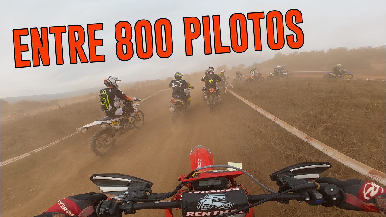 EnduRoc 2025 POV: 800 pilotos, CAÍDAS y mucho POLVO! (RIEJU Mr300 inyección)