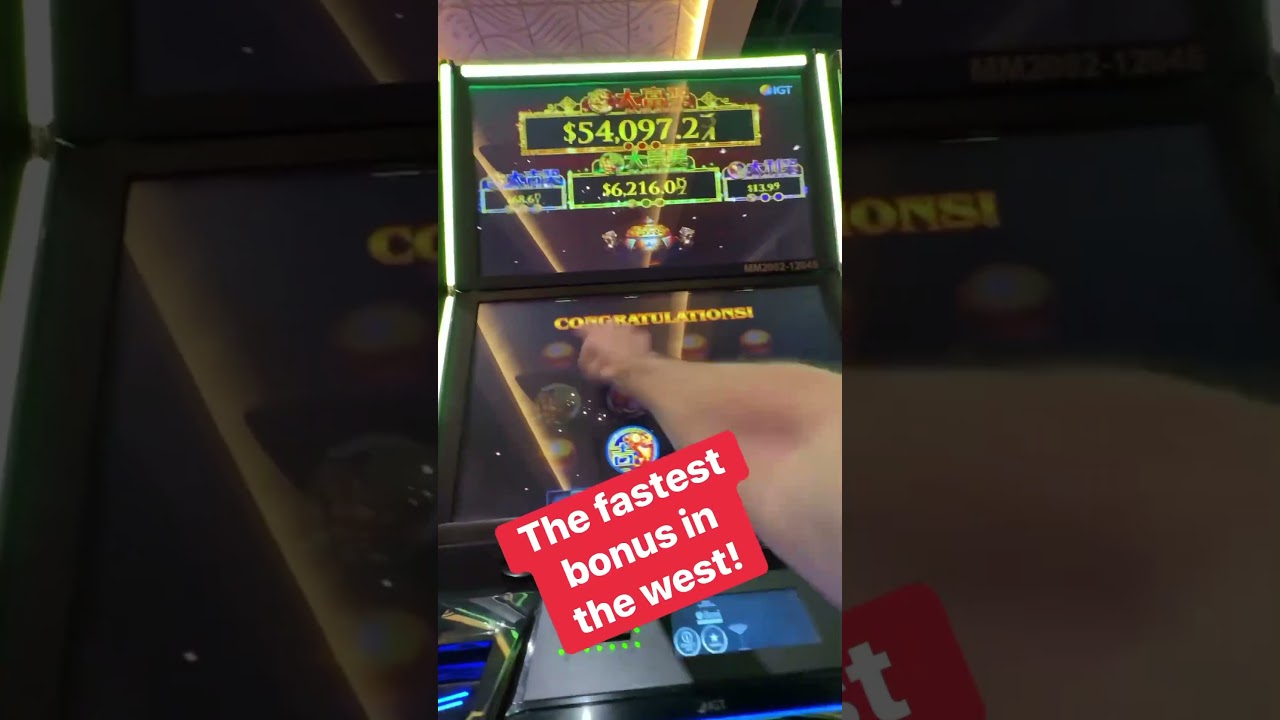 The fastest bonus in the west! Cracking open that slot bonus!