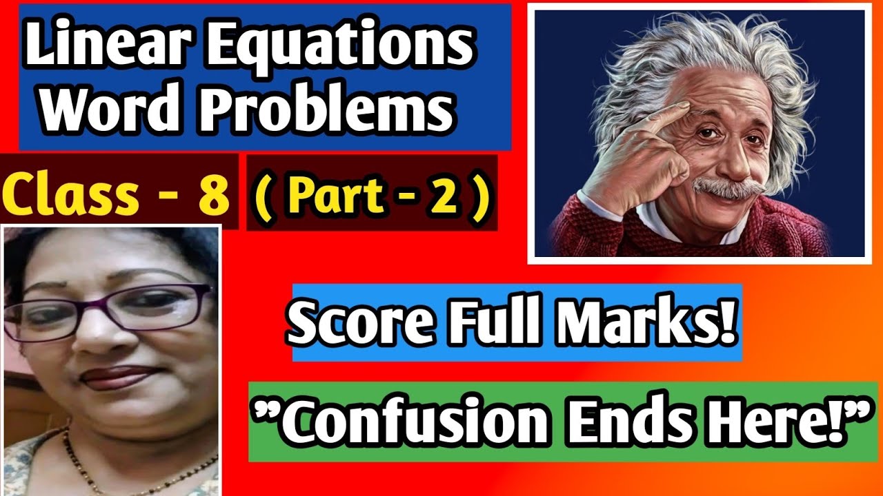 Trick to Solve Linear Equations World Problems Fast | Class 8 Maths | @ Subhasri ma'am 