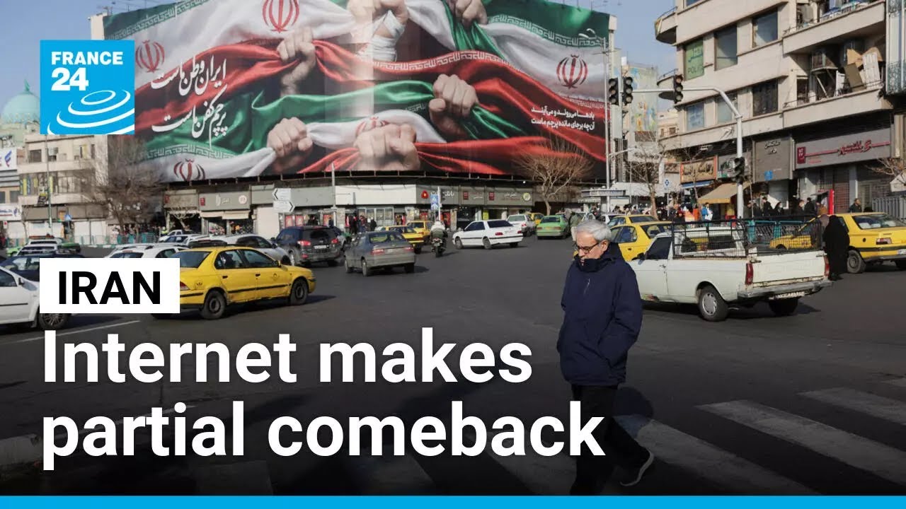 Iran's Internet partially restored as regime fears US intervention &bull; FRANCE 24 English