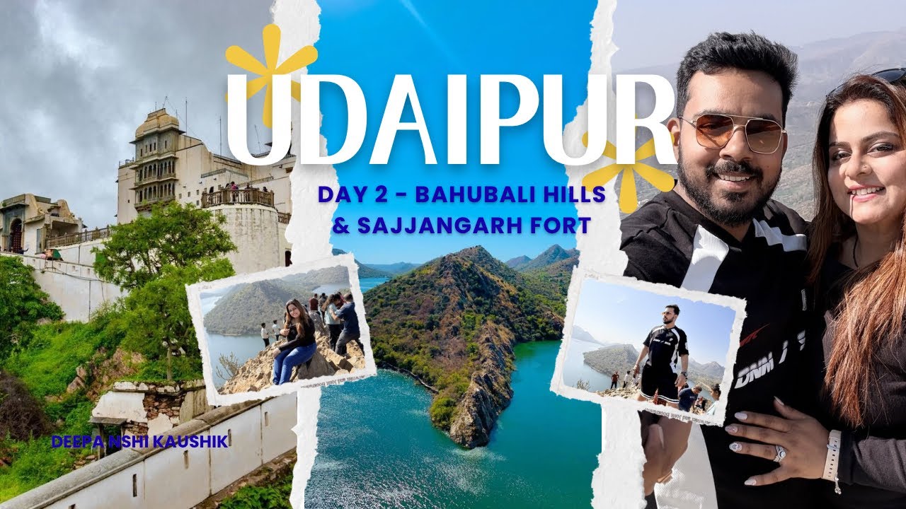 Best Sunset View in Udaipur | Day 2 | Bahubali Hills 🏞️ Sajjangarh Fort | Monsoon Palace🏰