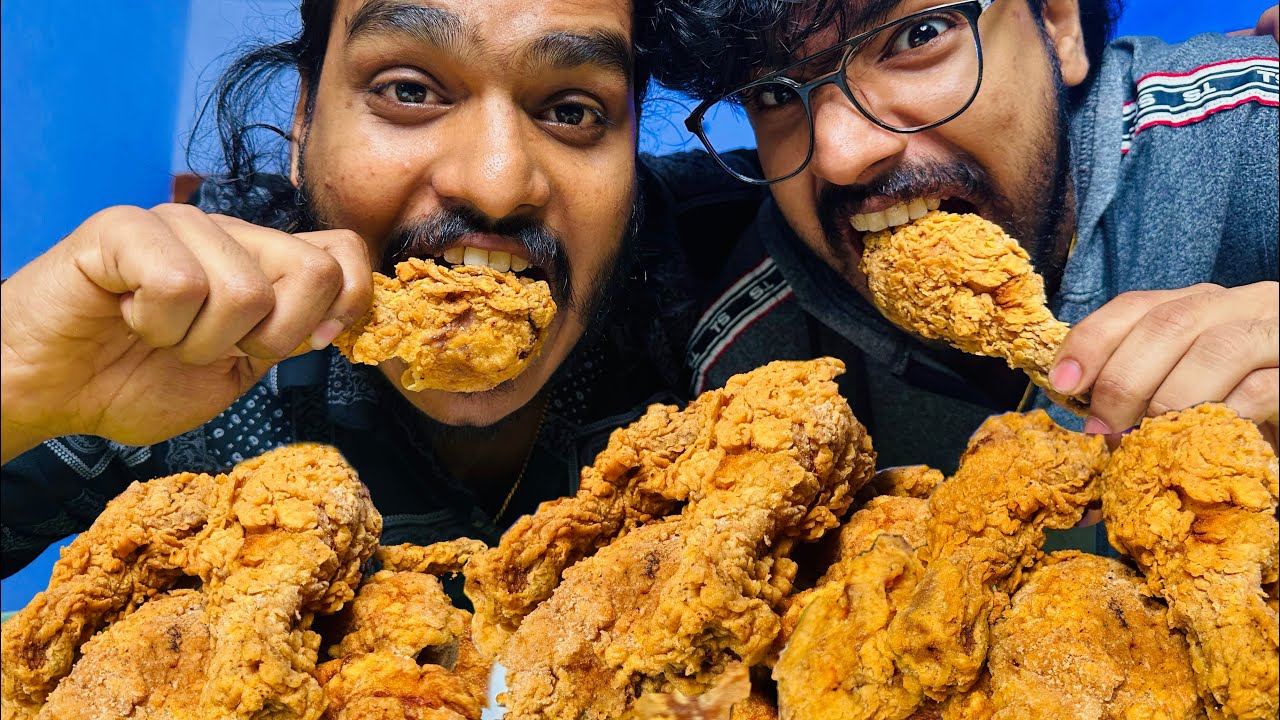 KFC style home made fried chicken 🍗 | cooking and eating with family 🥰