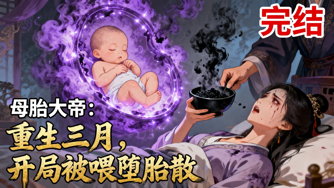 【完结】《母胎大帝：重生三月，開局被喂墮胎散》前世大帝慘遭背叛，重生竟成腹中胎兒，面對渣爹親手喂下的毒藥，我靠鴻蒙紫氣逆天改命，在孃胎裏就開始卷！
