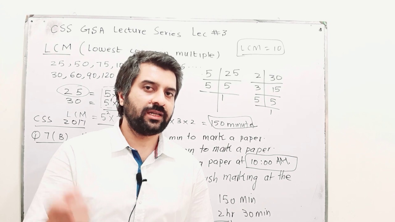 Css General Ability  lecture series Lec 3 LCM