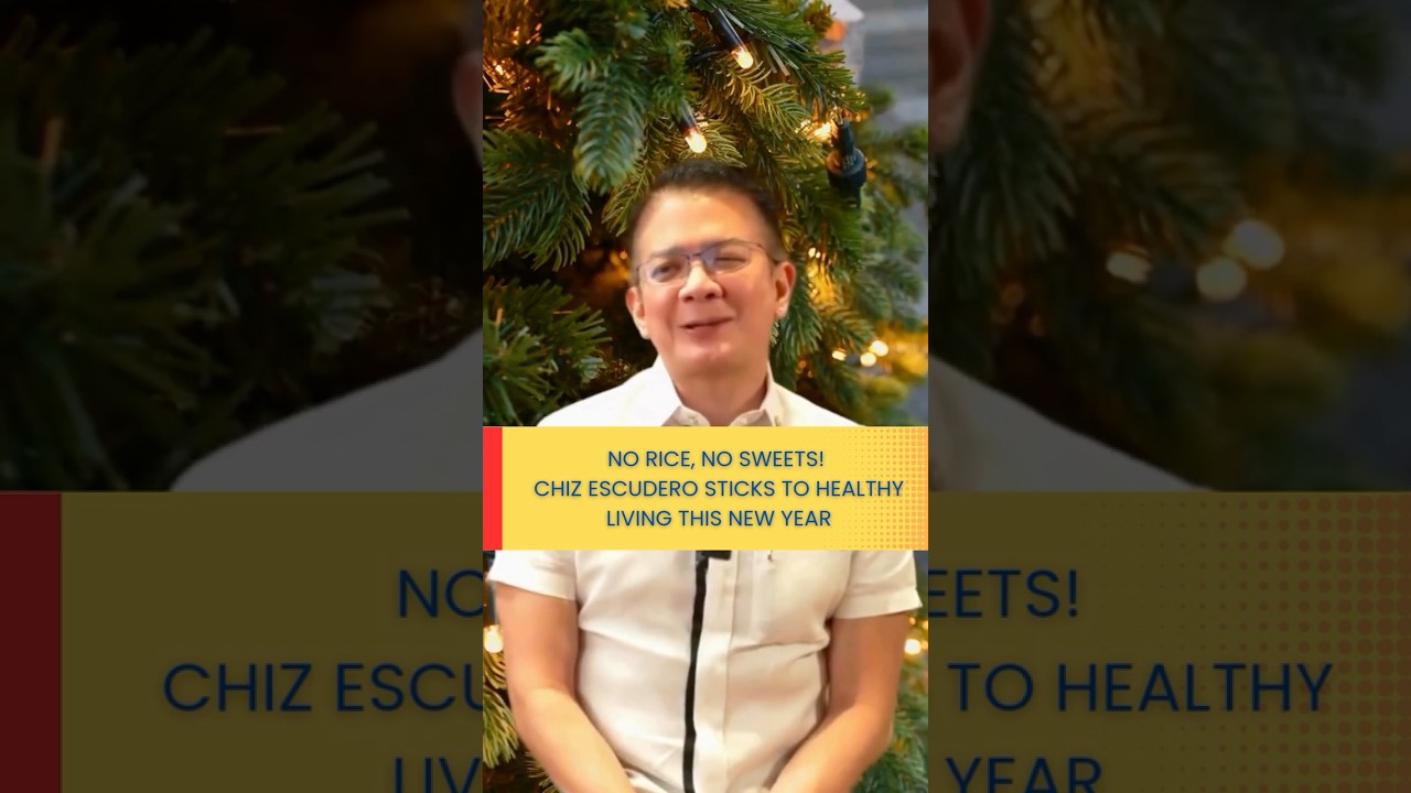 No rice, no sweets! Chiz Escudero sticks to healthy living this New Year
