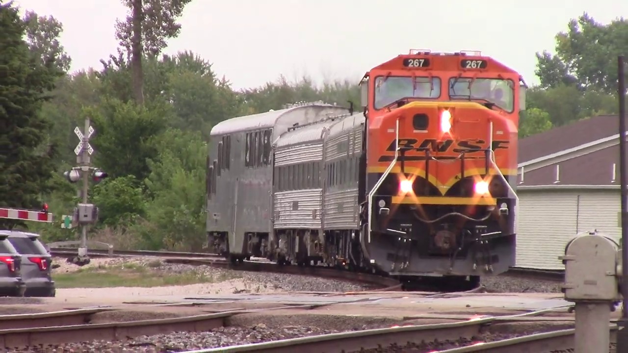 Mutt RS3K on BNSF 267 with Inspection Train!  9/9/19