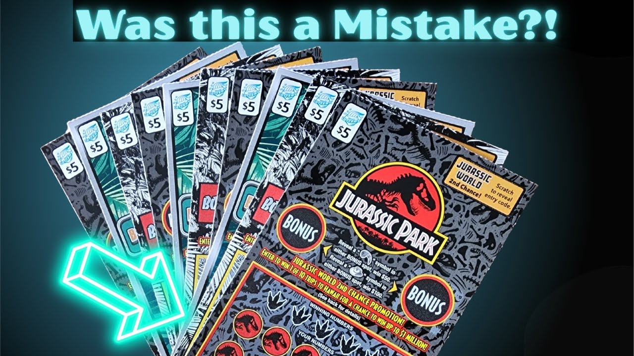 10 in a Row! Jurassic Park $5 Scratch Off Tickets  Illinois Lottery