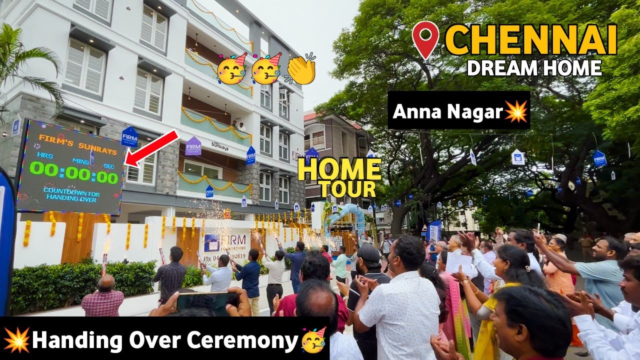 Flats for sale in Chennai💥Anna Nagar🥳Handing Over Ceremony😍FIRM FOUNDATION
