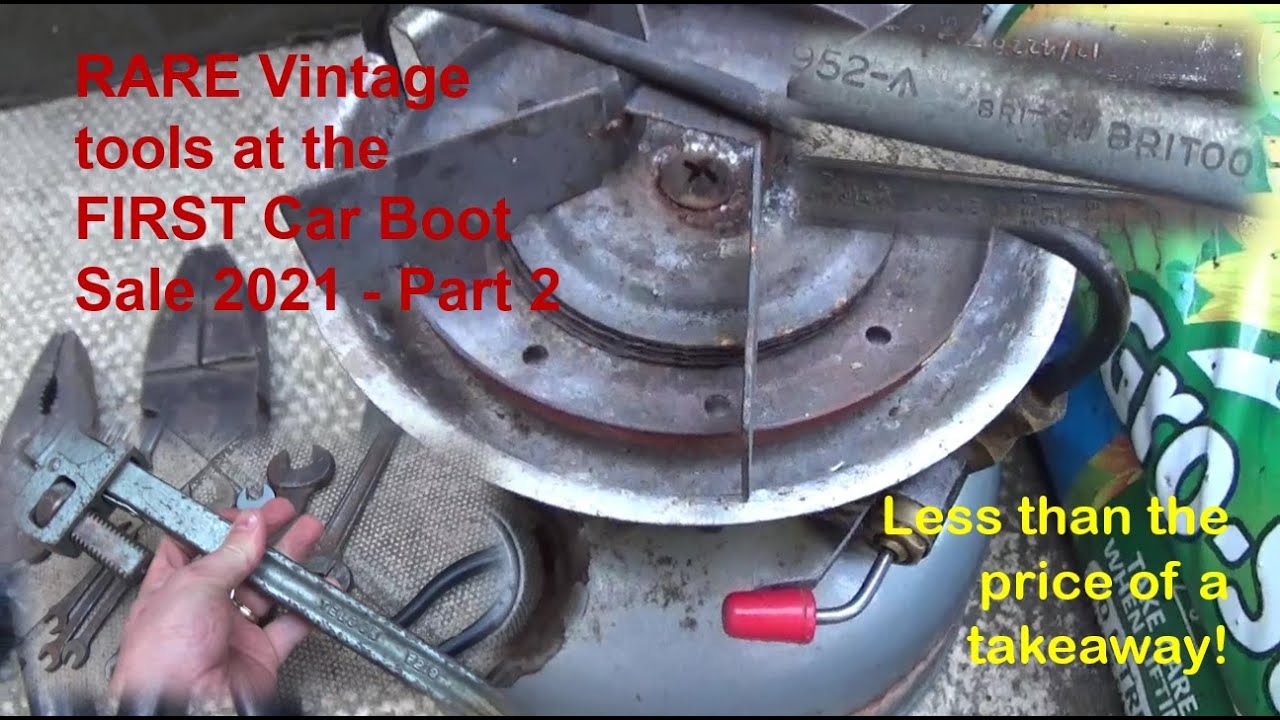 First Car Boot Sale 2021 - Part 2 | Vintage WW2 tools, tool haul