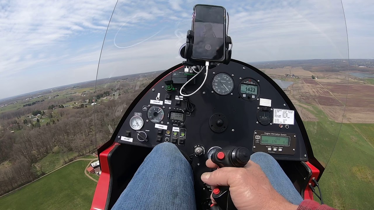 Gyrocopter stick shake reduction after stringing