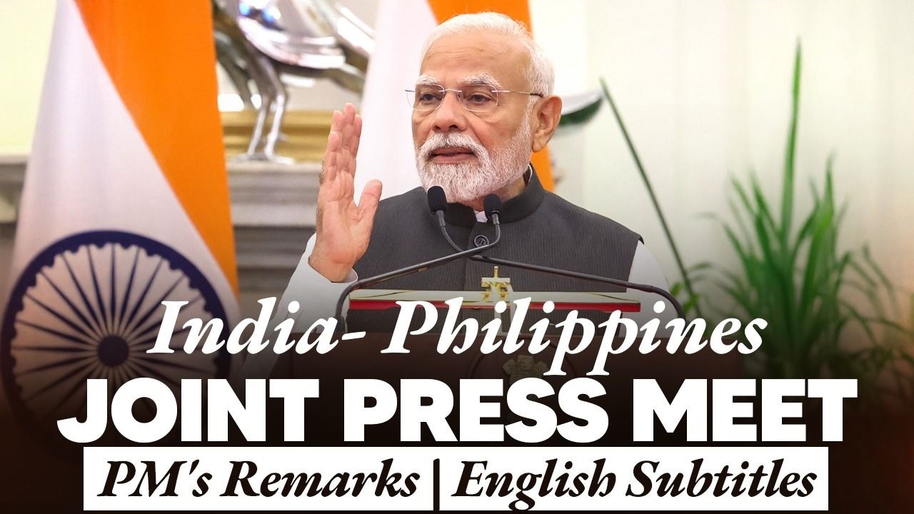 PM’s remarks at Joint Press Meet with Philippines President Marcos Jr. of Philippines| Eng Subtitles