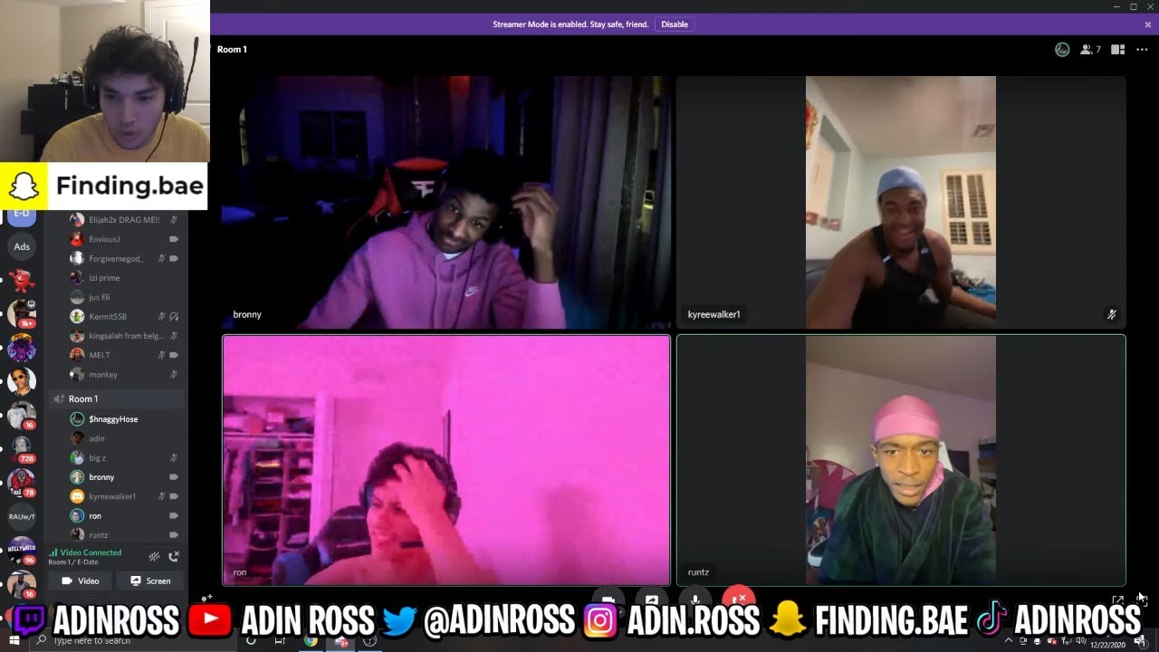 Adin and Bronny Host E-Date With RiceGum, Stable Ronaldo, and Kyree Walker!
