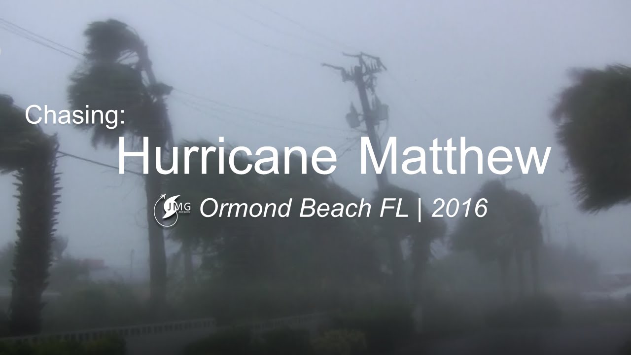 CHASING HURRICANE MATTHEW | 2016 - VIOLENT WINDS hit Ormond Beach, Florida #HurricaneMatthew
