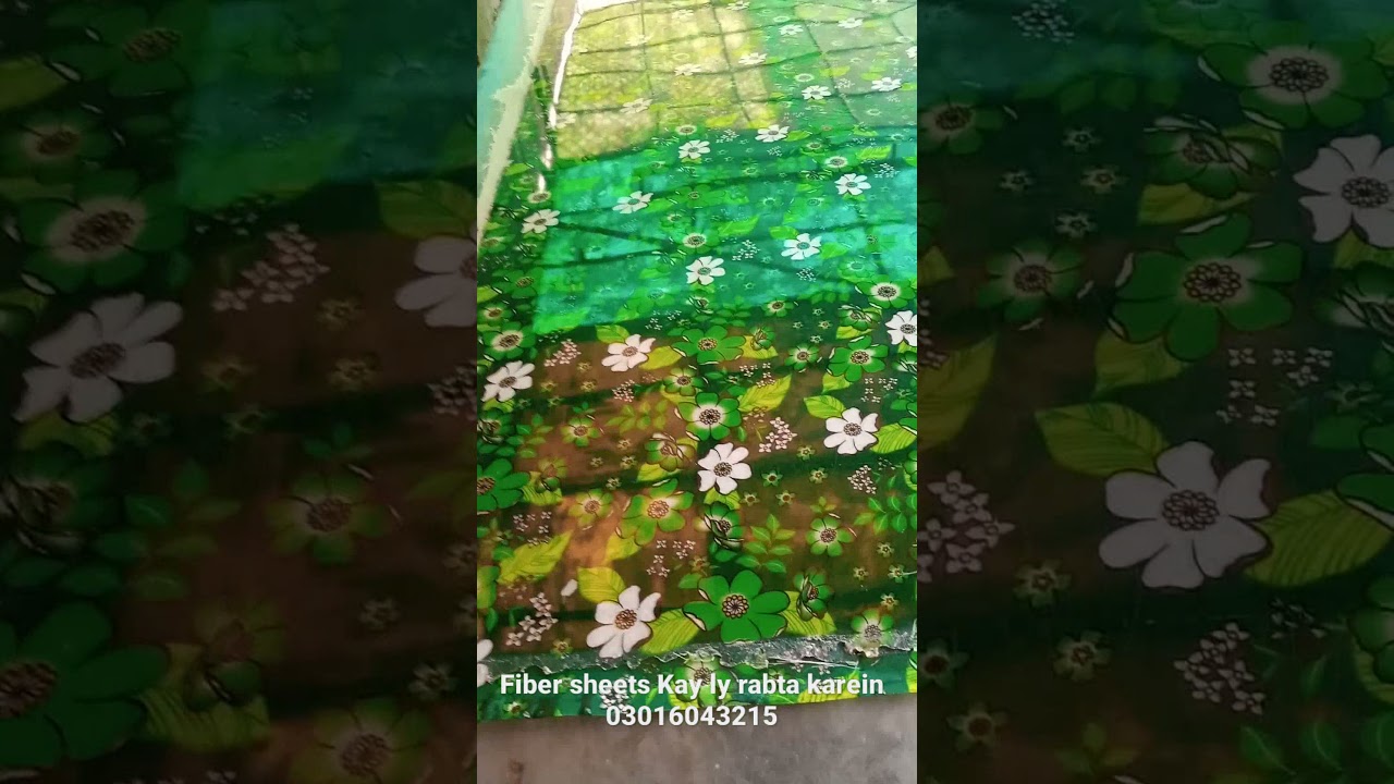 Fiber sheets for shed