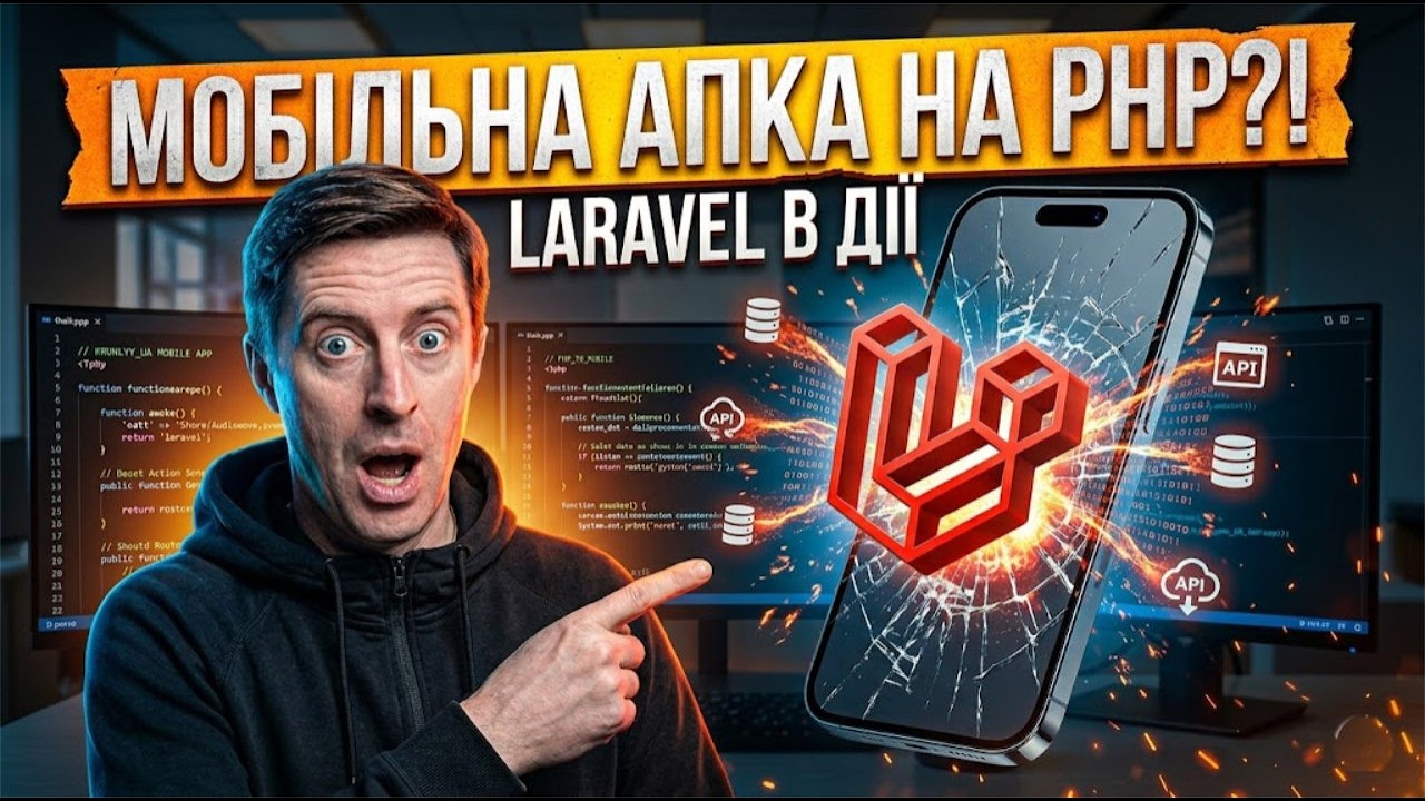 Пишемо МОБІЛЬНУ апку на LARAVEL з нуля!