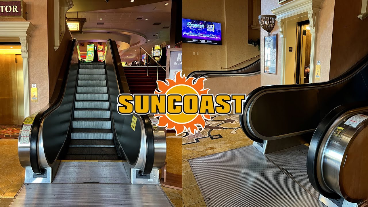 Very Short KONE Double-File Entrance Escalators - Suncoast Hotel and Casino - Las Vegas, NV
