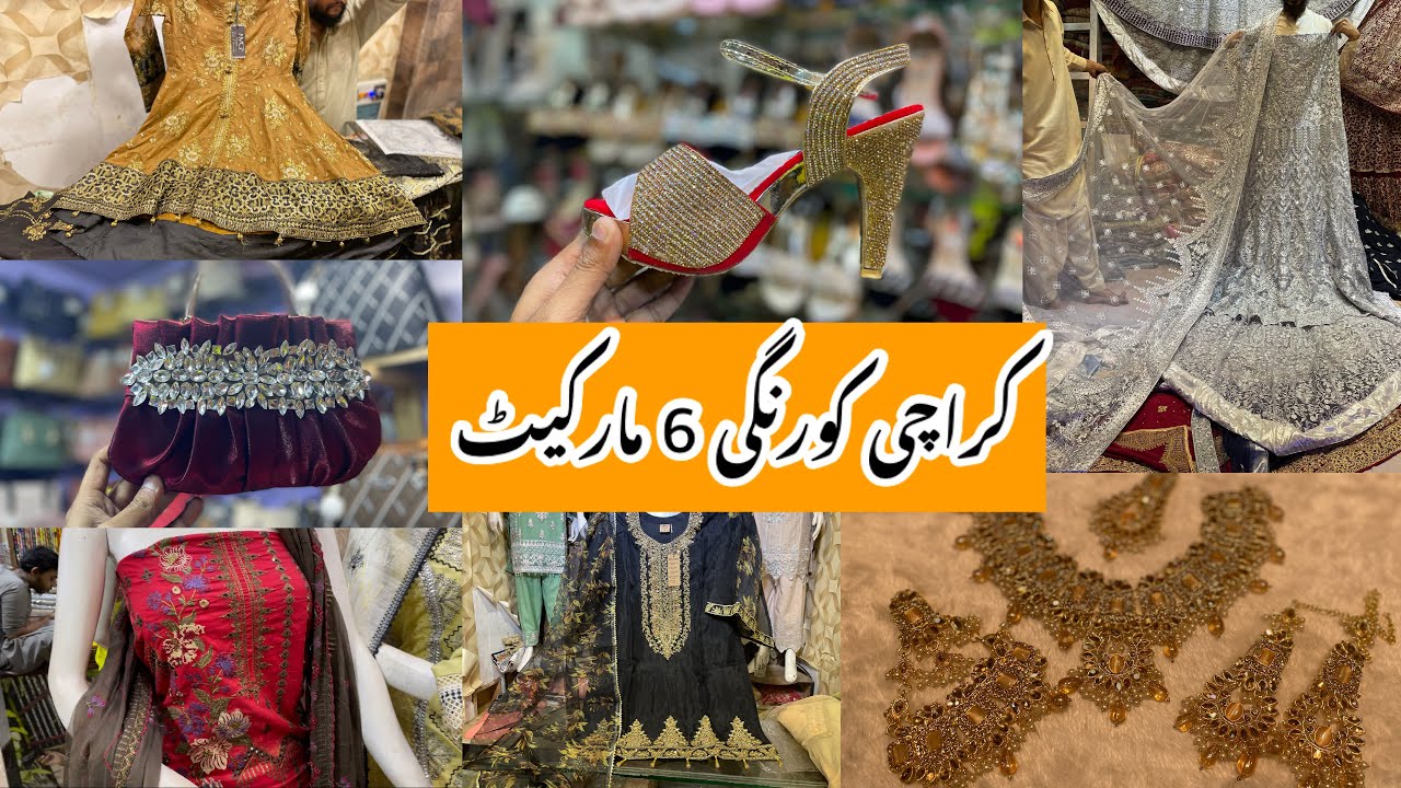 Korangi 6 No Market Karachi-Footwear,Bags,fancy dress,jewelry & kids Shopping-Local Bazar Pakistan