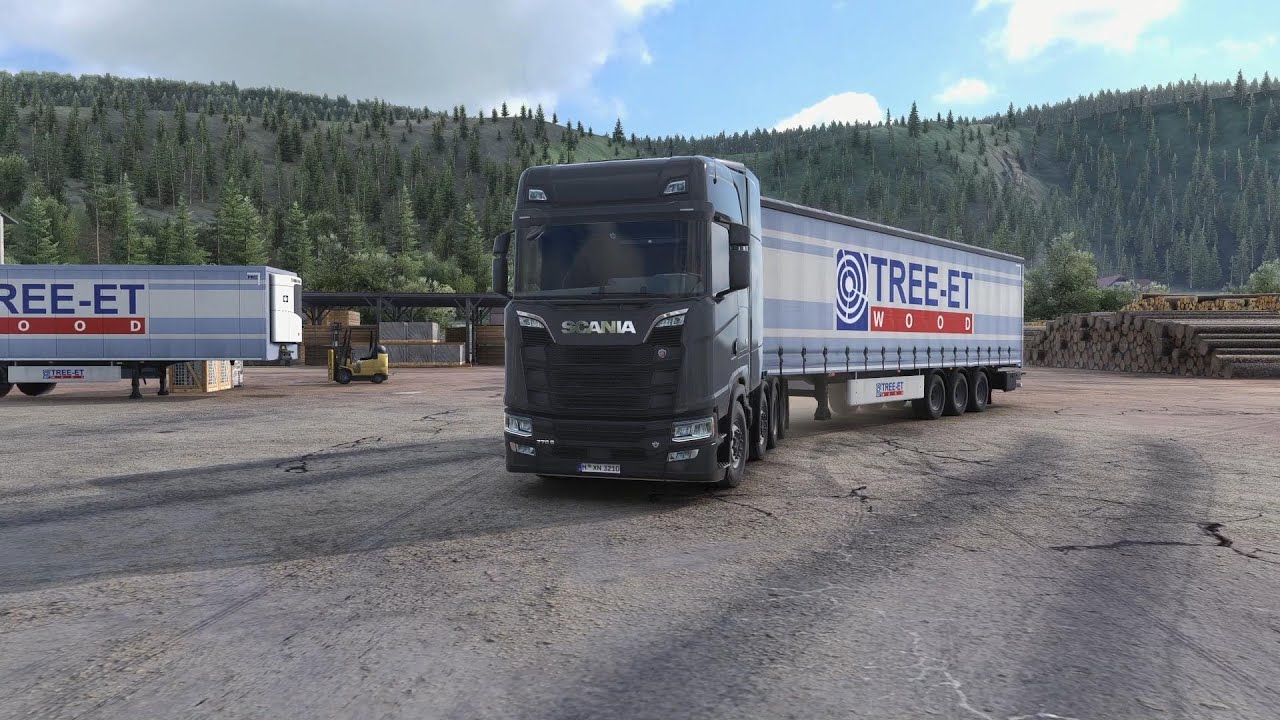 ETS2 Transporting Sawdust Panelsin Austria Euro Truck Simulator 2