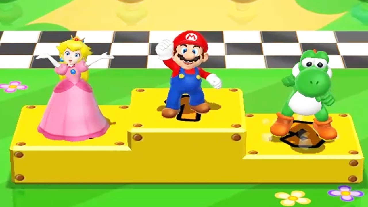 Mario Party 9 - All Mini Game Battles- Mario Vs Yoshi Vs Daisy Vs Peach (Master Difficulty)