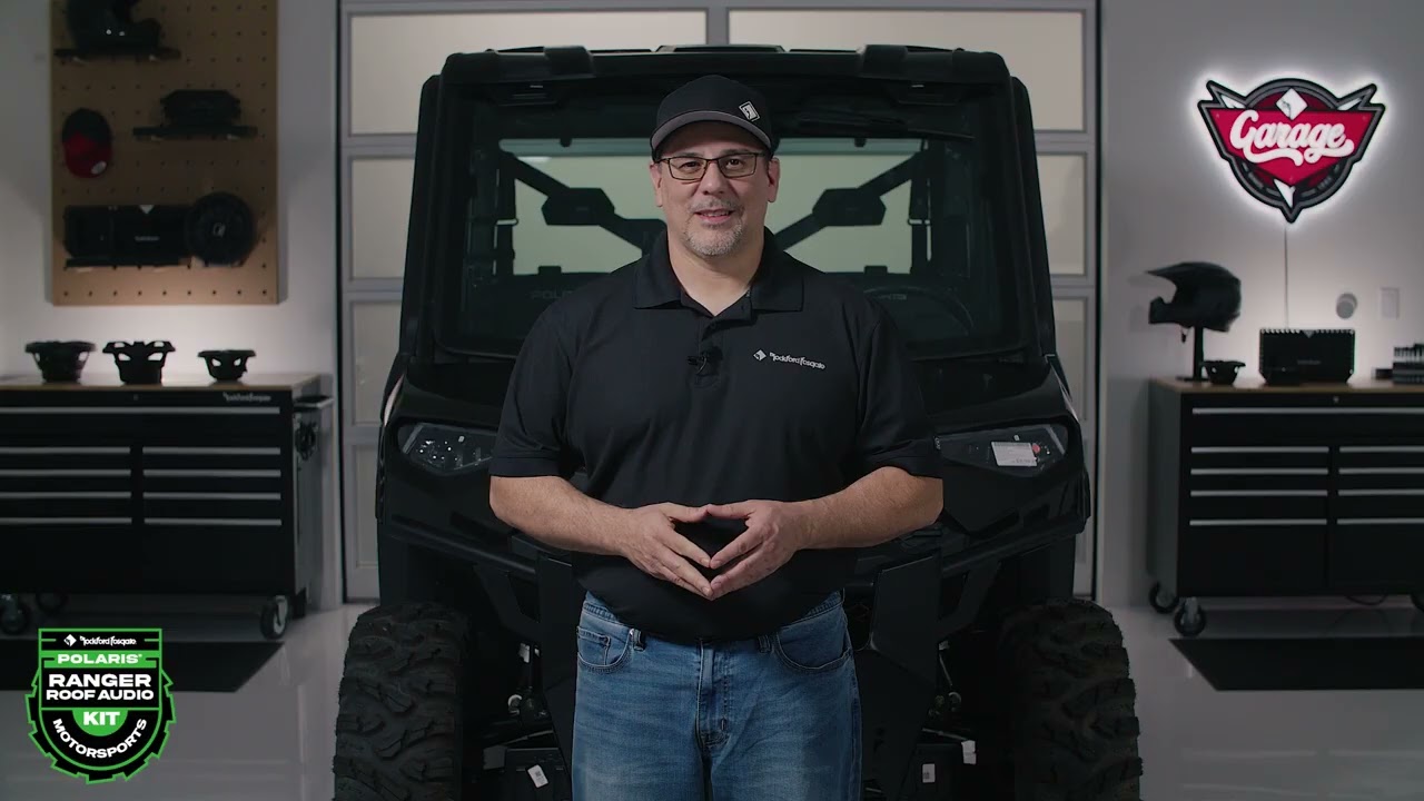 Polaris Ranger Rockford Fosgate CREW Audio Roof Install
