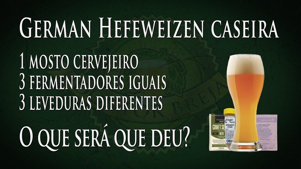 Teste Cego Weissbier. Mesmo Mosto, mas 3 leveduras diferentes. | DB#082