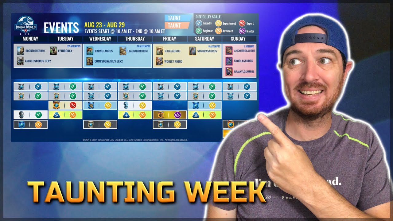 TAUNTING WEEK IN JURASSIC WORLD ALIVE