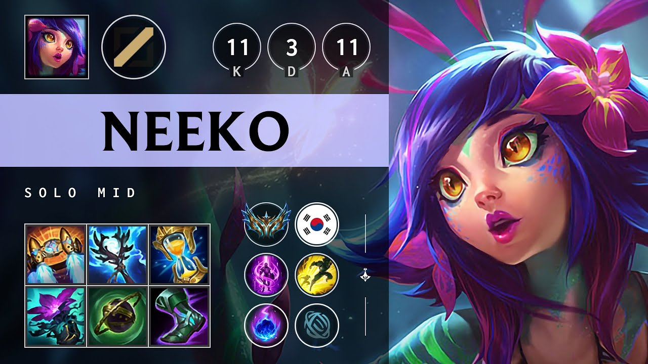Neeko Mid vs Syndra: Godlike - KR Challenger Patch 14.18