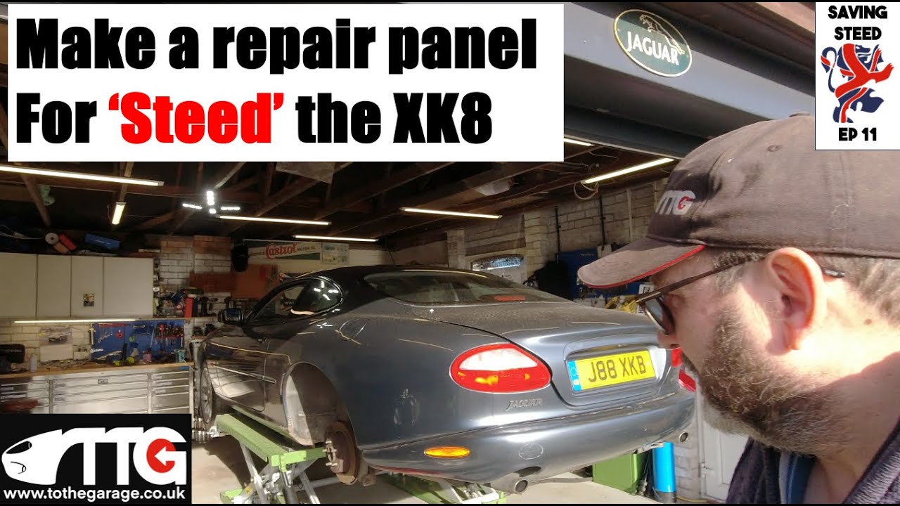 S11 Make repair panels for 'Steed' the Jaguar XK8's Rusted rear subframe mounts #xk8