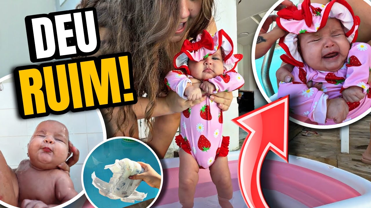 LEVEI MEU BEBÊ PRA PISCINA E DEU RUIM!