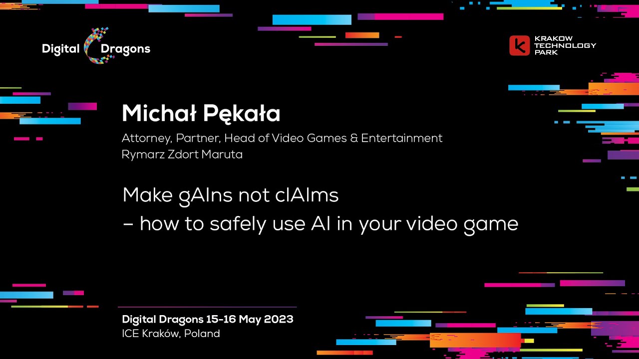 Michał Pękała - Make gAIns not clAIms – how to safely use AI in your video game