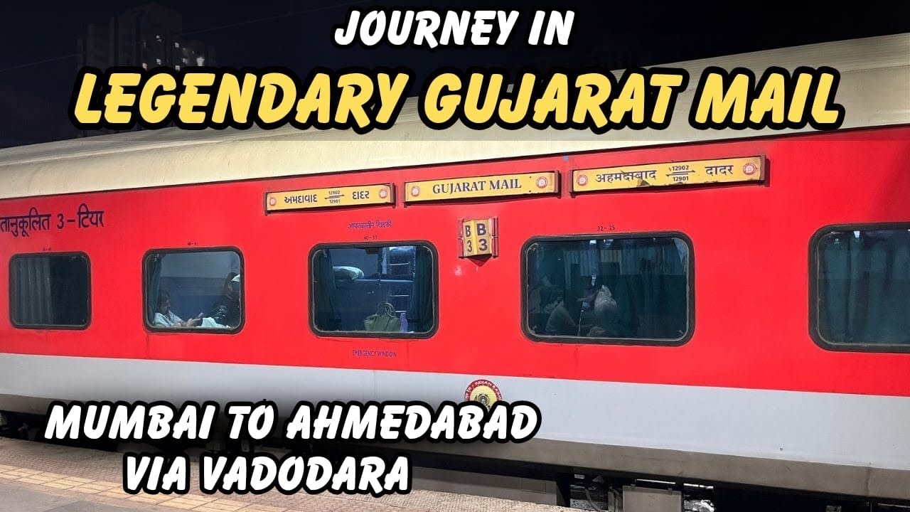 12901 | LEGENDARY GUJARAT MAIL JOURNEY | Mumbai To Ahmedabad | Full Overnight Journey