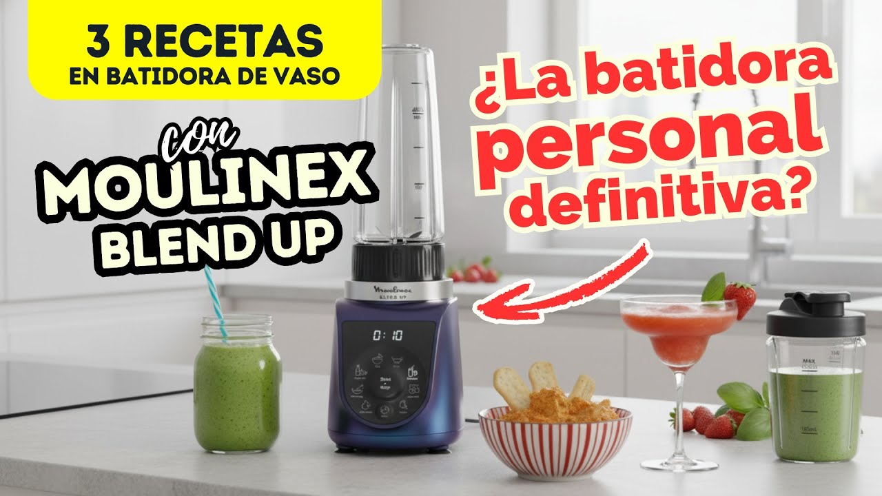 🥤Moulinex Blend Up: ¿La Batidora Personal DEFINITIVA? Modo SILENCIOSO a Prueba con 3 Recetas