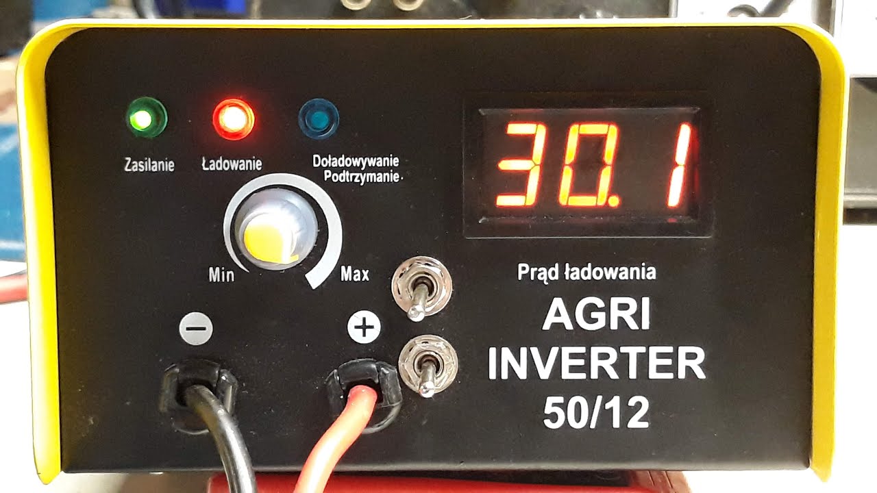 #4 Prostownik Agri 50/12 30A bijemy rekordy szybkości ładowania, modyfikacja napięcia  ładowania.