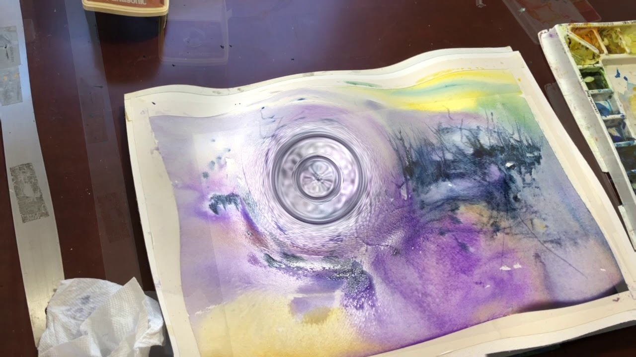 Chris Monteiro Watercolor Abstract Painting / Landscape
