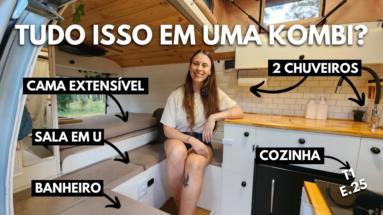 TOUR na KOMBI HOME que você NUNCA VIU igual! | VAN TOUR